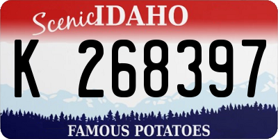 ID license plate K268397