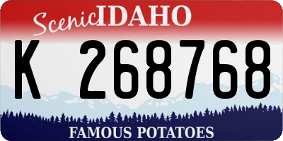 ID license plate K268768