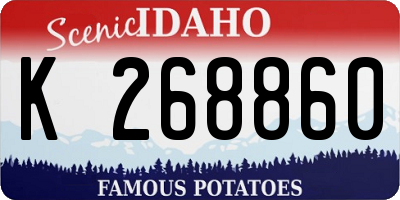 ID license plate K268860