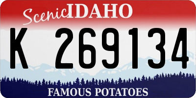 ID license plate K269134