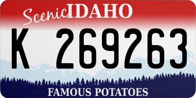 ID license plate K269263