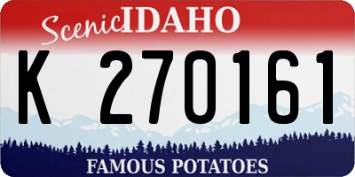 ID license plate K270161