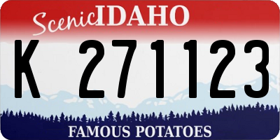 ID license plate K271123