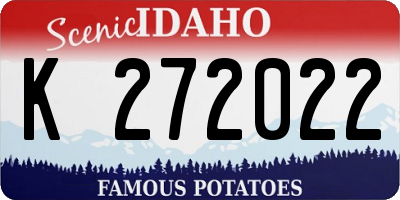 ID license plate K272022