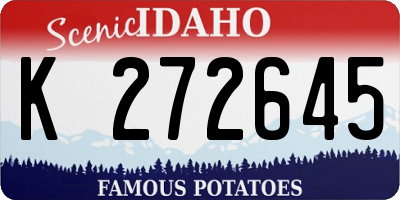 ID license plate K272645