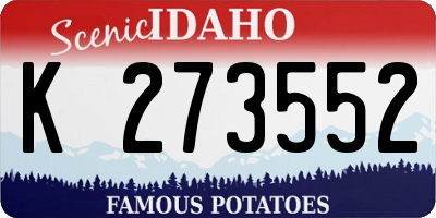 ID license plate K273552