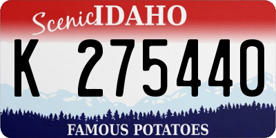 ID license plate K275440