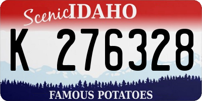 ID license plate K276328