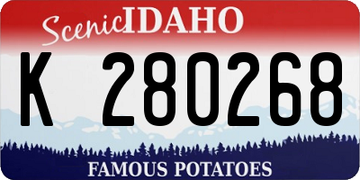 ID license plate K280268