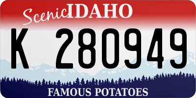 ID license plate K280949