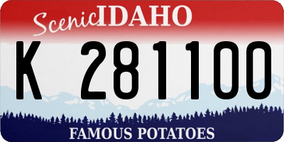 ID license plate K281100
