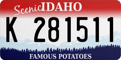 ID license plate K281511