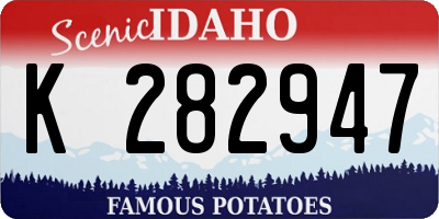 ID license plate K282947