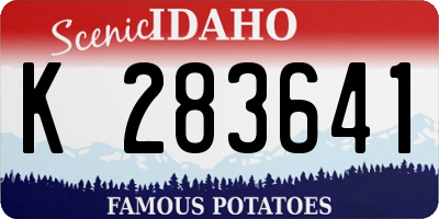 ID license plate K283641