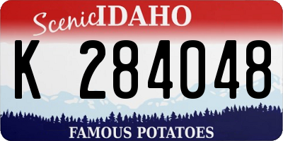 ID license plate K284048