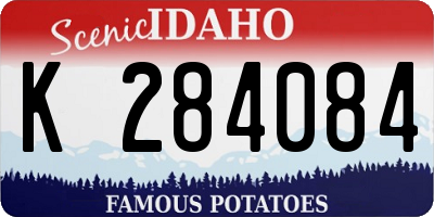 ID license plate K284084