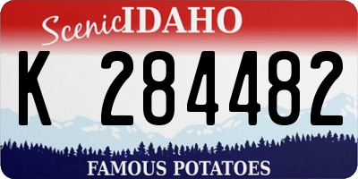 ID license plate K284482