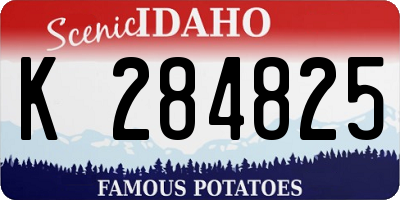 ID license plate K284825
