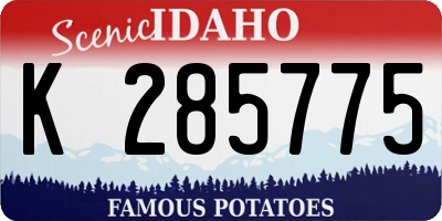 ID license plate K285775