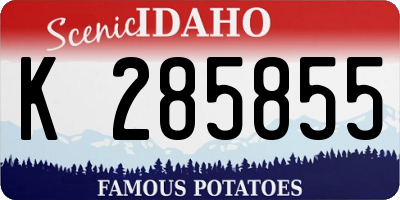 ID license plate K285855