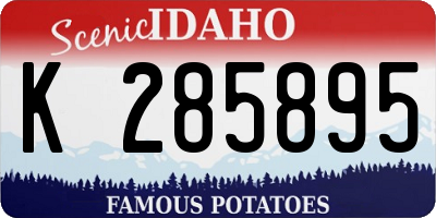 ID license plate K285895