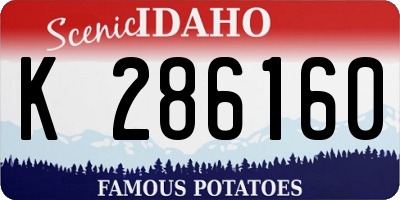 ID license plate K286160