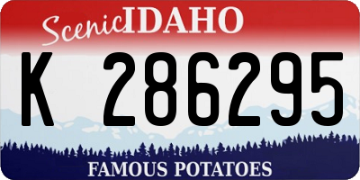 ID license plate K286295