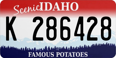 ID license plate K286428