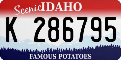 ID license plate K286795