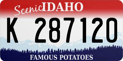 ID license plate K287120