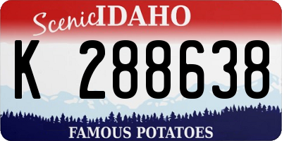 ID license plate K288638
