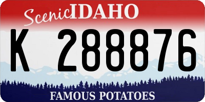 ID license plate K288876