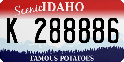ID license plate K288886