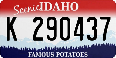 ID license plate K290437