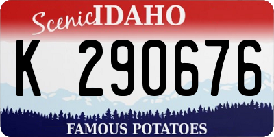 ID license plate K290676