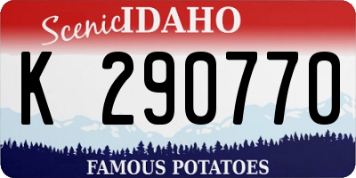 ID license plate K290770
