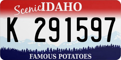 ID license plate K291597