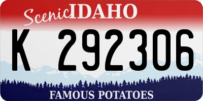 ID license plate K292306