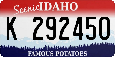 ID license plate K292450