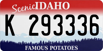 ID license plate K293336