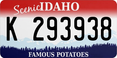 ID license plate K293938