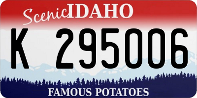 ID license plate K295006
