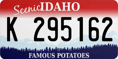 ID license plate K295162