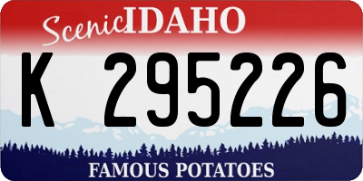 ID license plate K295226