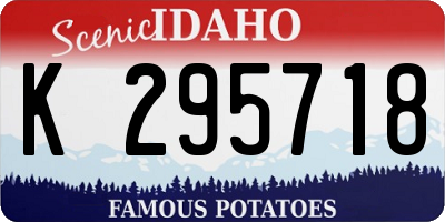 ID license plate K295718