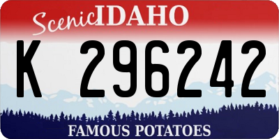 ID license plate K296242