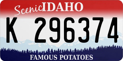 ID license plate K296374