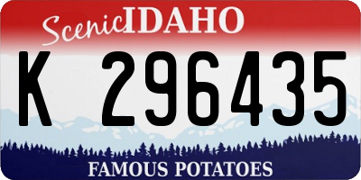 ID license plate K296435