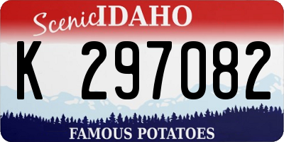 ID license plate K297082