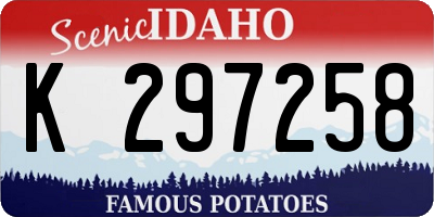 ID license plate K297258